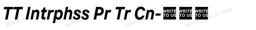 TT Intrphss Pr Tr Cn字体转换 TT Intrphss Pr Tr Cn字体转换